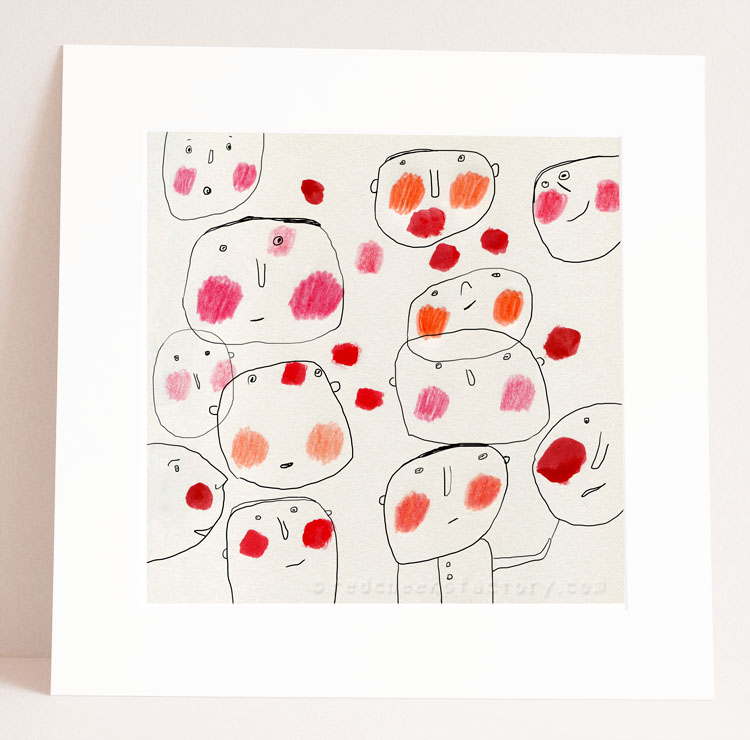 Red Cheeks illustration by Nelleke Verhoeff
