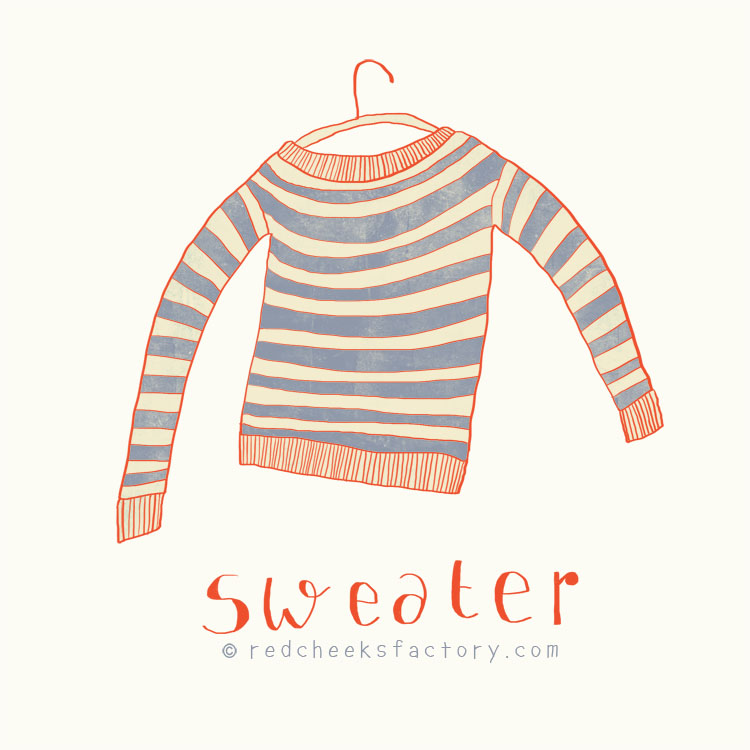 Sweater illustration by Nelleke verhoeff 