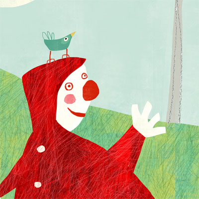  illustration by Nelleke Verhoeff for  little red ridinghood