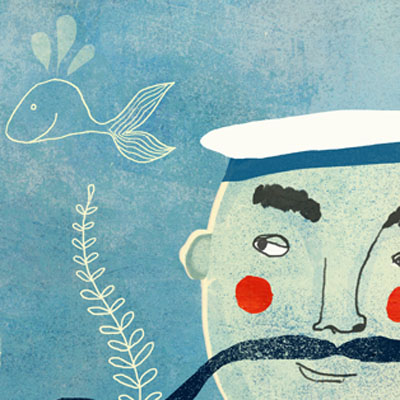 Nautical Illustration Red Cheeks Factory