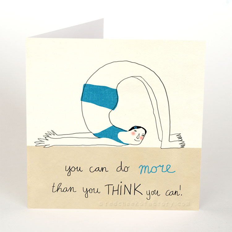 More Than You Think - Inspiration yoga postcard