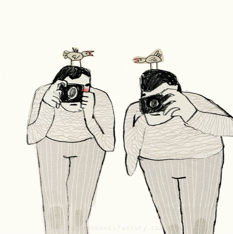 Paparazzi Twins from my sketchbook