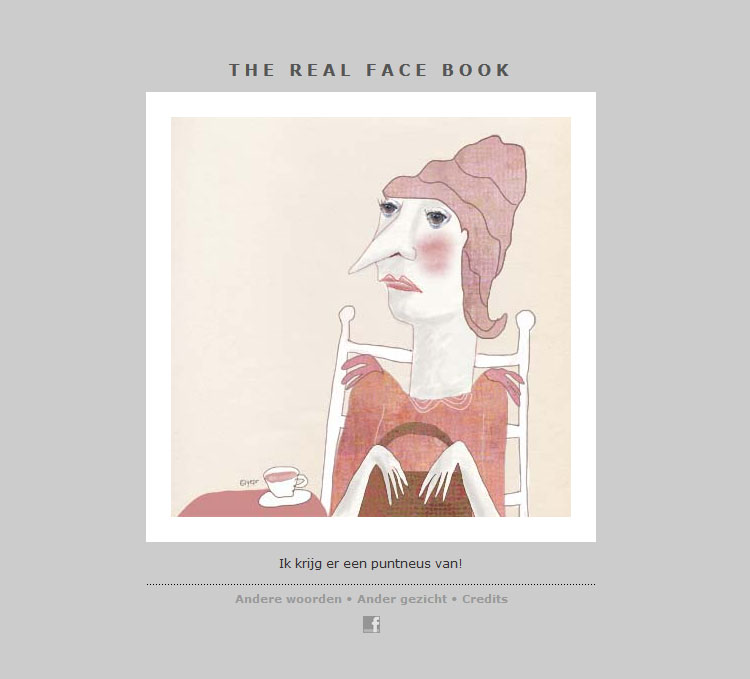 THE REAL FACE BOOK 10 -Illustration from my face a day project