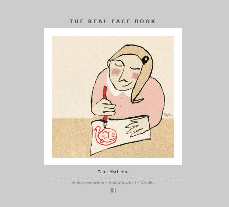 THE REAL FACE BOOK 14 illustration from my face a day project
