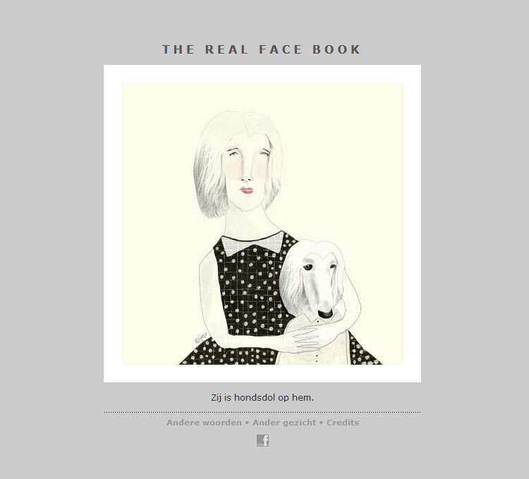 THE REAL FACE BOOK 2 Illustration from my face a day project
